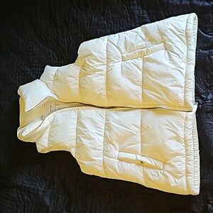 Old Navy  puffer vest,‎ ivory, women’s size XS  like new,